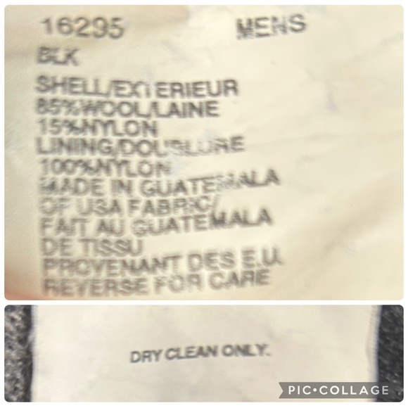 Woolrich John Rich & Bros Mens Full Zip Jacket Gray Black Stripe Outdoors LARGE - Picture 8 of 8